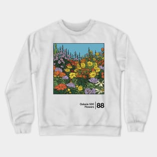 Flowers - Galaxie 500 - Minimal Style Illustration Artwork Crewneck Sweatshirt